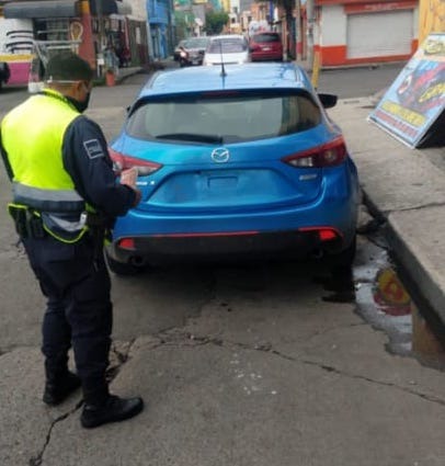 Asegura SSP vehículo con reporte de robo, en Morelia