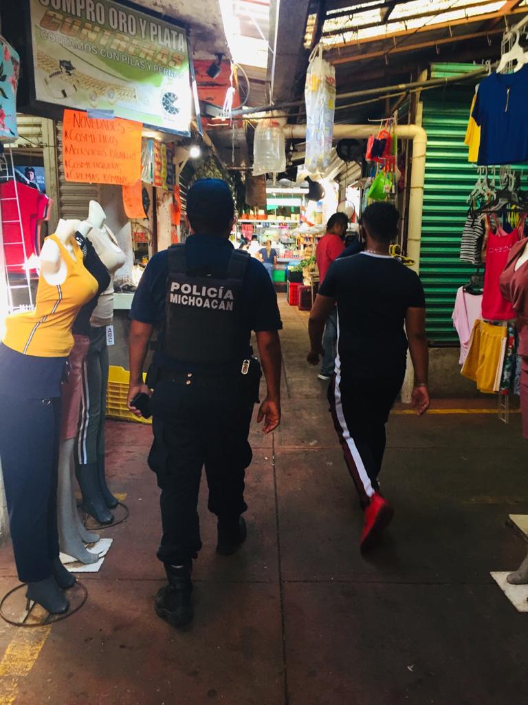 Fortalece SSP recomendaciones sanitarias contra COVID-19 en Apatzingán