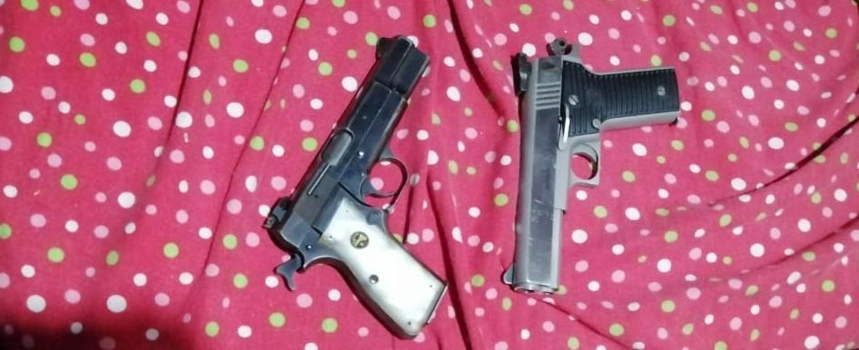 Detienen SSP, GN y Policía Municipal a dos en posesión de armas de fuego y cartuchos útiles