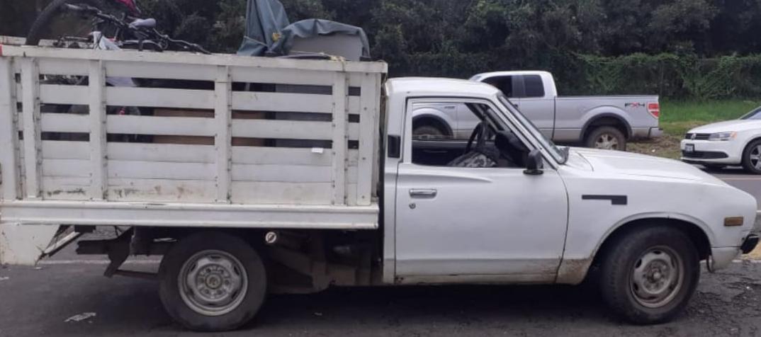 Detiene SSP a uno en posesión de vehículo con reporte de robo, en Tingambato