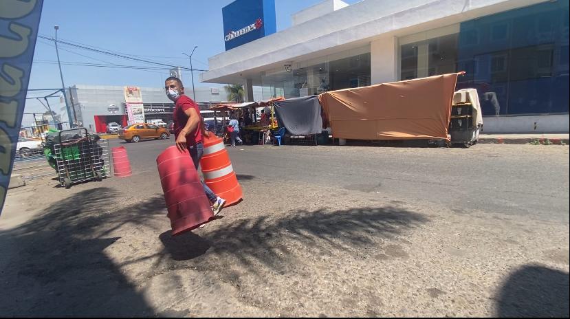 Retiran obstáculos de las calles de Morelia