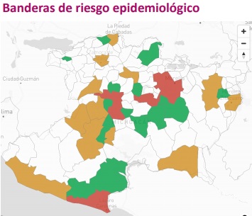 Cuatro municipios michoacanos en bandera roja por alto número de contagios de Covid-19
