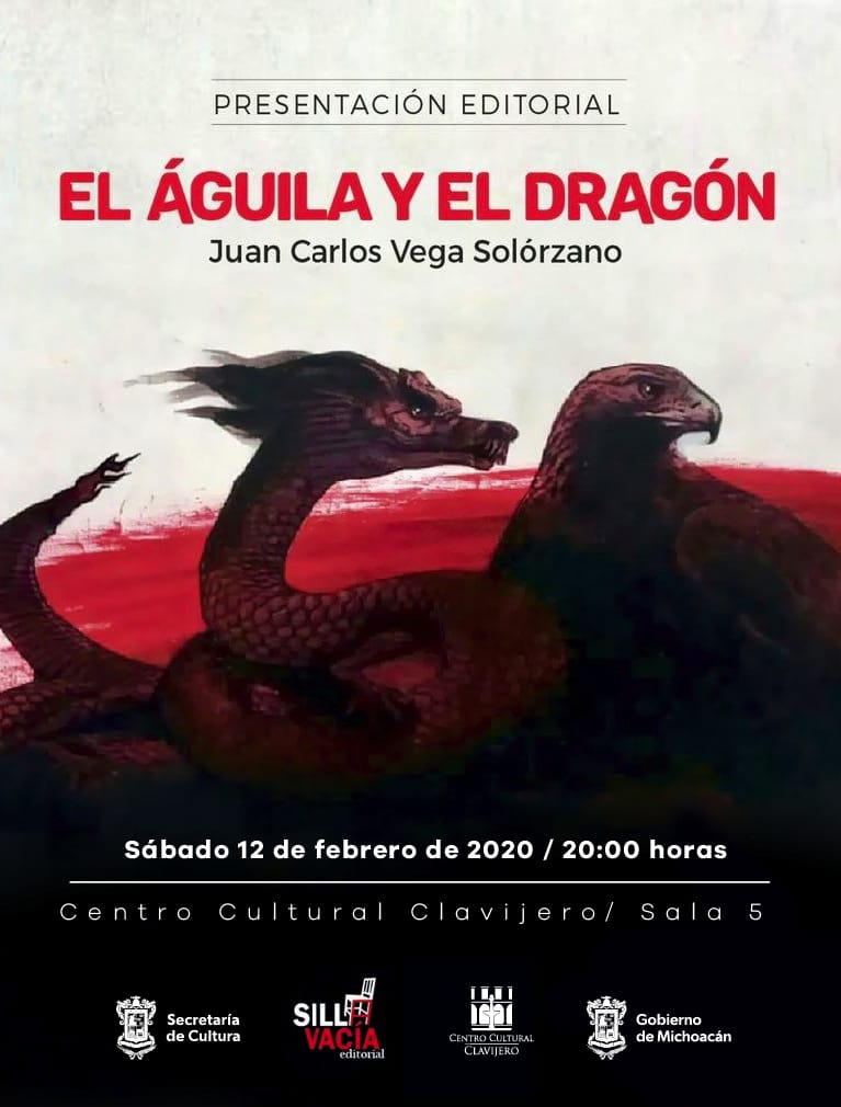 Juan Carlos Vega, presentará su libro “El Águila y el Dragón” en CCC
