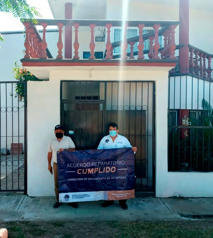 Restituye CMASC inmueble a víctima de Despojo en Lázaro Cárdenas