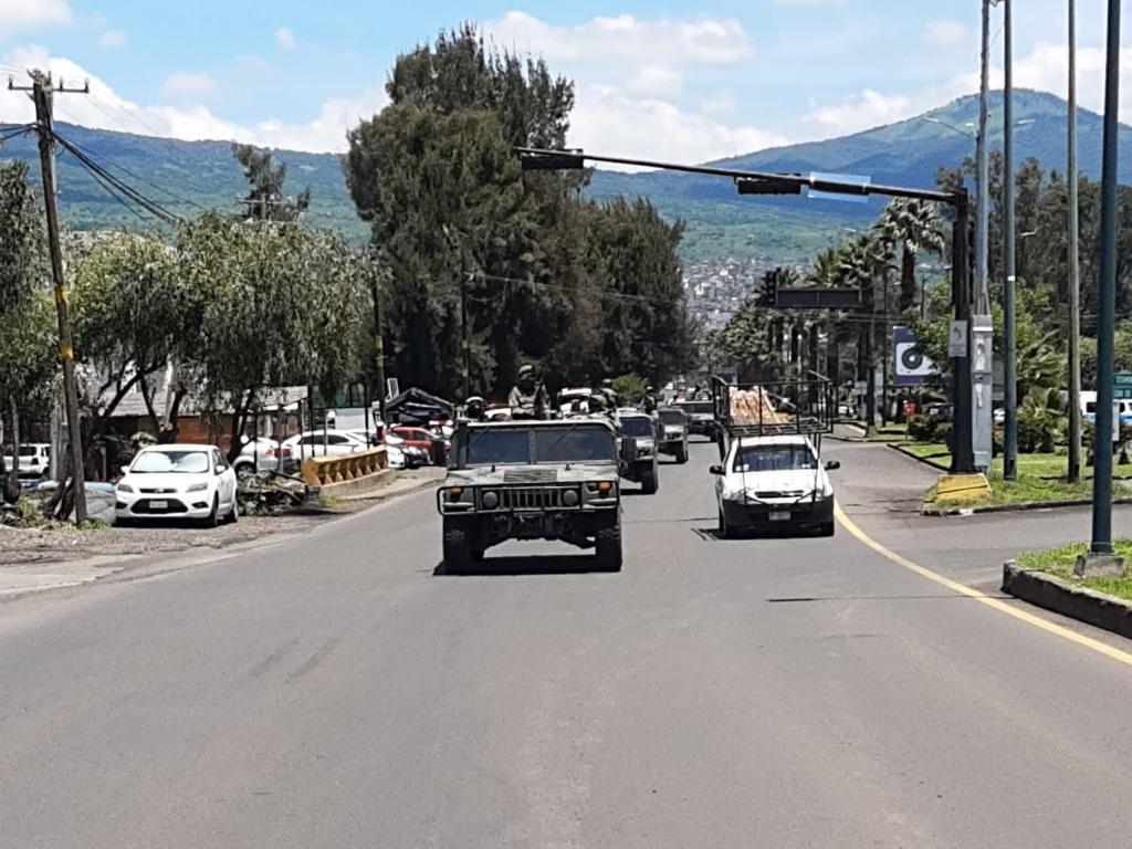 Ejército Mexicano refuerza el municipio de Uruapan con relevo de más de 300 elementos