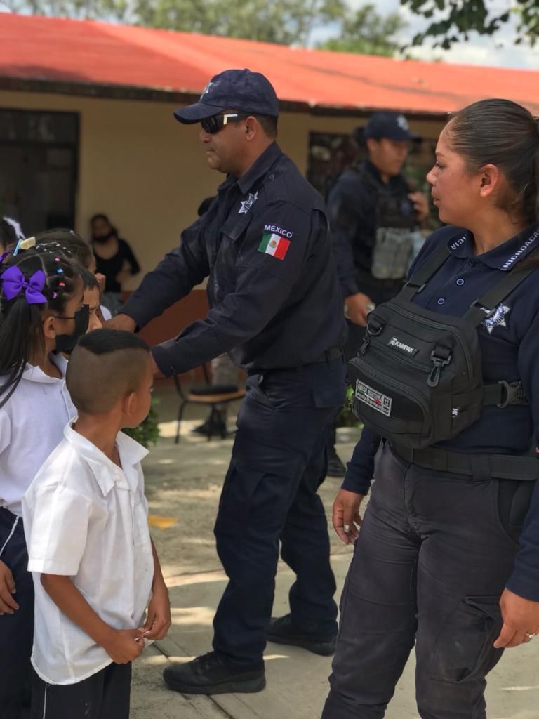 En Morelia, llega “Un Día con tu Guardia Civil” a infantes de primaria de Tenencia Morelos