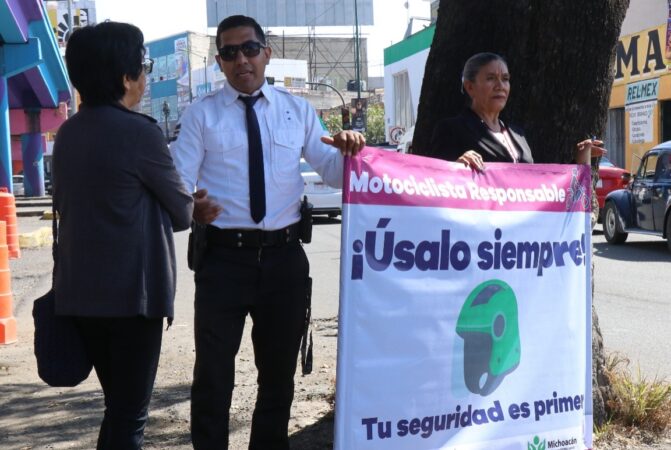 Arranca Tránsito de la SSP, campaña de prevención vial en Morelia