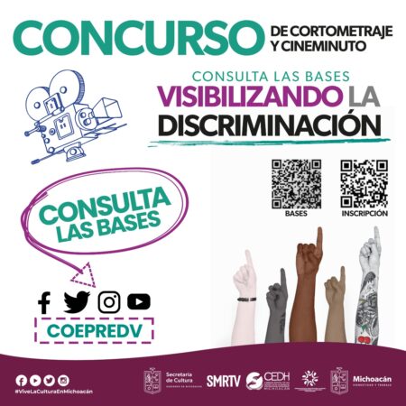 Dan a conocer detalles sobre el concurso de cortometraje “Visibilizando la discriminación”