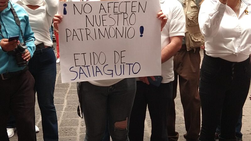 Ejidatarios de Santiaguito se oponen al proyecto de desarrollo que busca imponer Poncho Martínez