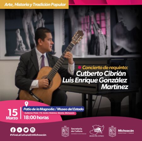 Celebrará Secum concierto de guitarra en el Museo del Estado