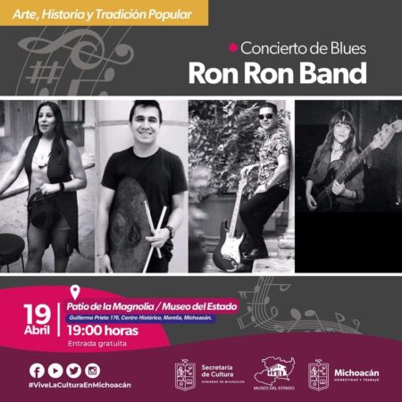 Anuncia Secum concierto de Ron Ron Band, en el Museo del Estado