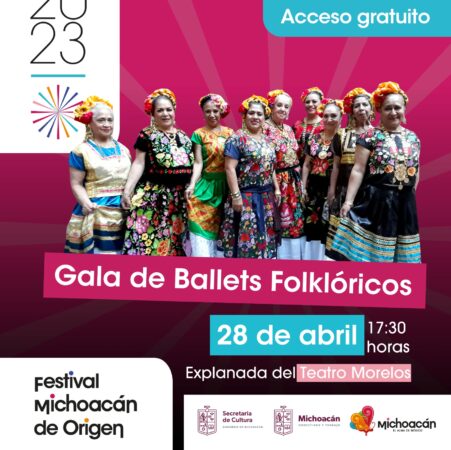 Gala de Ballets Folklóricos inaugurará foro cultural del Festival Michoacán de Origen