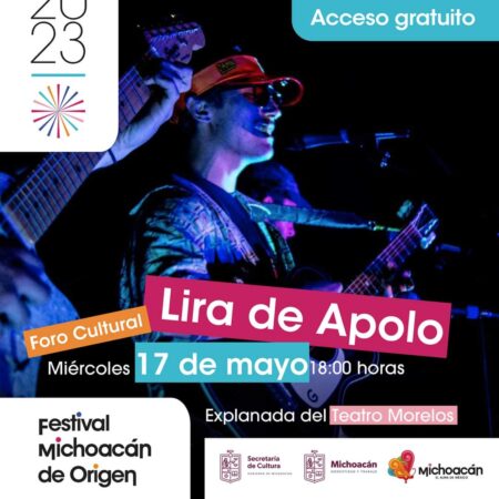 Este miércoles, Lira de Apolo llega al foro cultural del Festival Michoacán de Origen