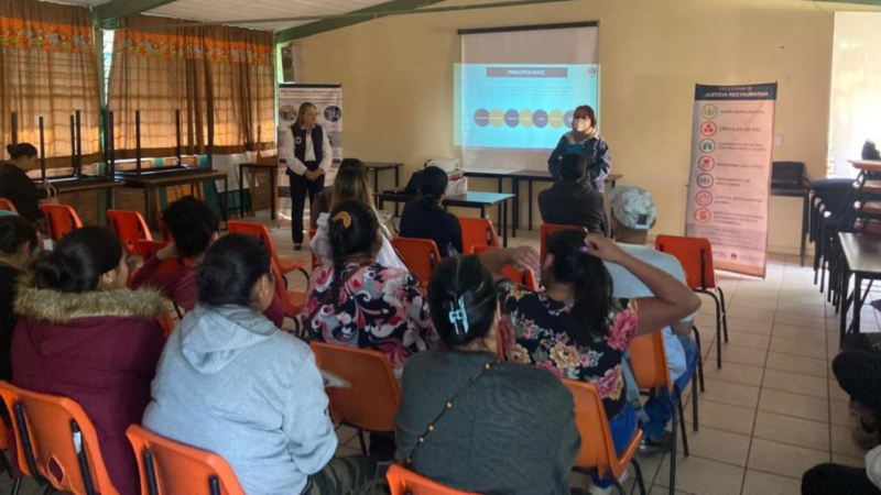 Imparte CMASC charla informativa a padres de familia del Centro de Atención Psicopedagógica de Educación Preescolar, en Morelia