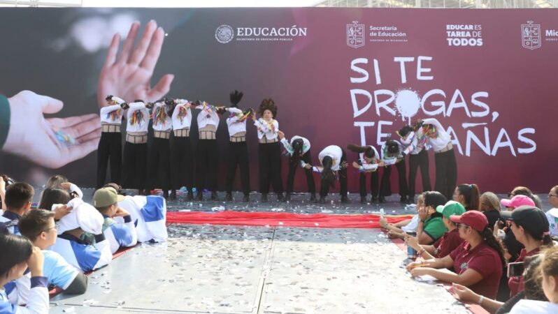 Michoacán refuerza campaña contra las adicciones desde las aulas