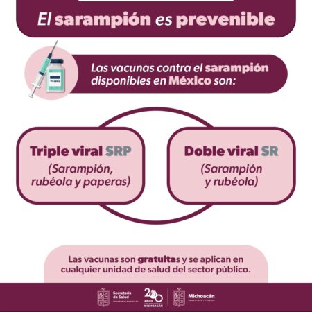 Protégete contra el sarampión con las vacunas triple y doble viral