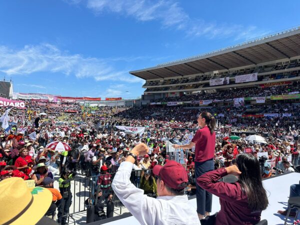 Sheinbaum llena el Estadio Morelos; más de 50 mil personas manifiestan su apoyo: Morena Michoacán