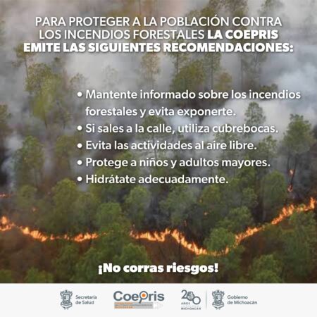 Listas las brigadas sanitarias para atender a la población ante incendios forestales: SSM