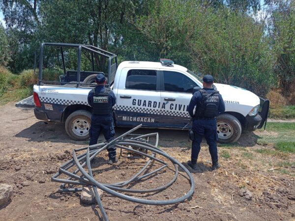Inhabilita Guardia Civil tercera toma para el huachicoleo de agua en el lago de Pátzcuaro