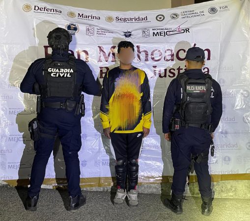 SSP detiene a hombre en posesión de marihuana en Uruapan