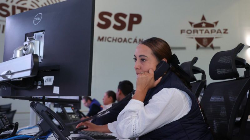 C5 Michoacán, una red de protección integral para las familias michoacanas: SSP