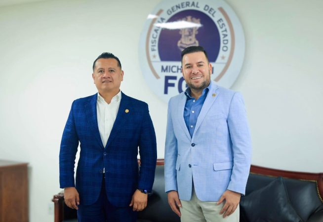 Busca Reyes Galindo mayor coordinación con la FGE para impulsar la justicia, la paz y el estado de Derecho en Michoacán