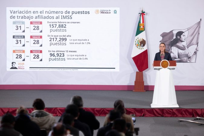 Presidenta Claudia Sheinbaum destaca registro de 22.5 millones de empleos afiliados al imss