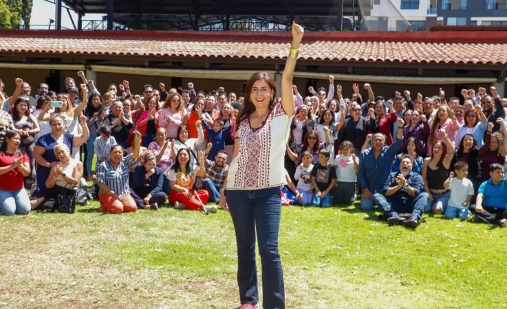 Gaby Molina encabeza asamblea informativa con liderazgos de los todos municipios de Michoacán