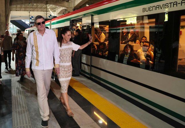 Presidenta Claudia Sheinbaum inaugura el tren Felipe Ángeles, Buenavista-AIFA