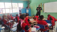 Policía Morelia lleva capacitación de cultura vial a primaria Mariano Escobedo 
