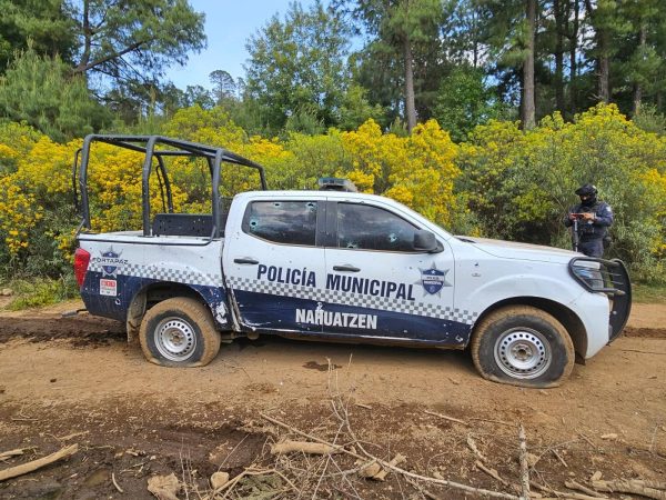 Delincuentes atacan a policías de Nahuatzen a balazos y con drones explosivos