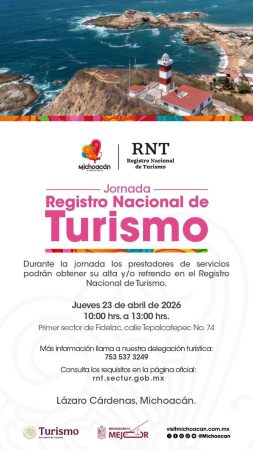 Arranca en Pátzcuaro jornada estatal del Registro Nacional de Turismo