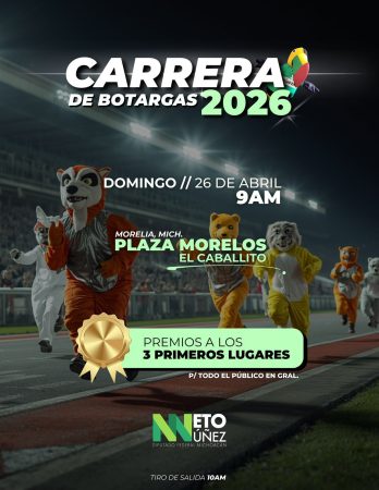 Invita Ernesto Núñez a la segunda edición de la Carrera de Botargas en Morelia