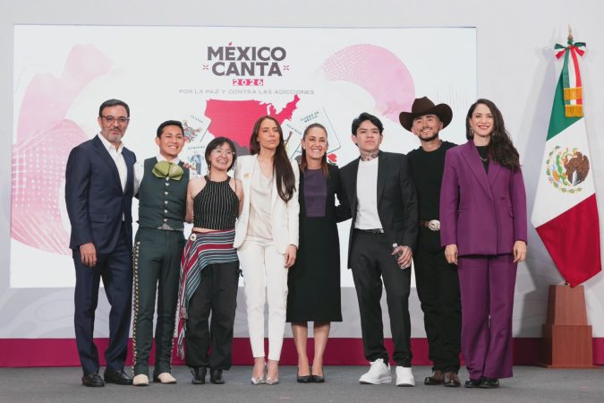 Presidenta Claudia Sheinbaum presenta segunda edición de “México Canta por la Paz y Contra las Adicciones
