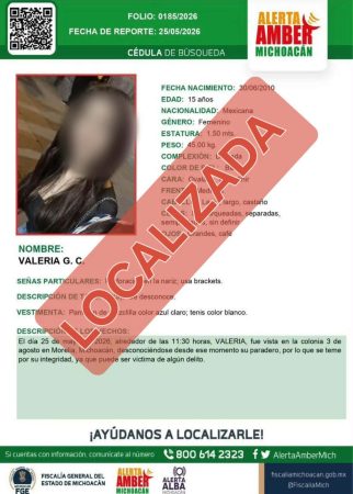 Adolescente reportada como desaparecida es encontrada asesinada en Morelia