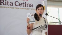 Beca Rita Cetina da tranquilidad a las familias: Gabriela Molina 