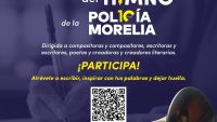 Invita SeCultura a convocatoria de composición de letra del Himno de la Policía Morelia 