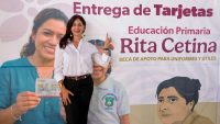 Arranca entrega de tarjetas de becas Rita Cetina: Gabriela Molina 
