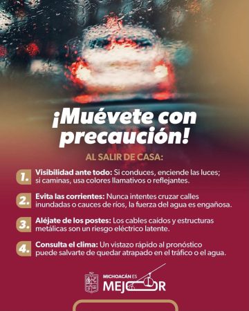 Prevé PC Estatal temporada de lluvias y ciclones 2026 más activa; pide tomar previsiones